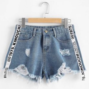 Denim shorts